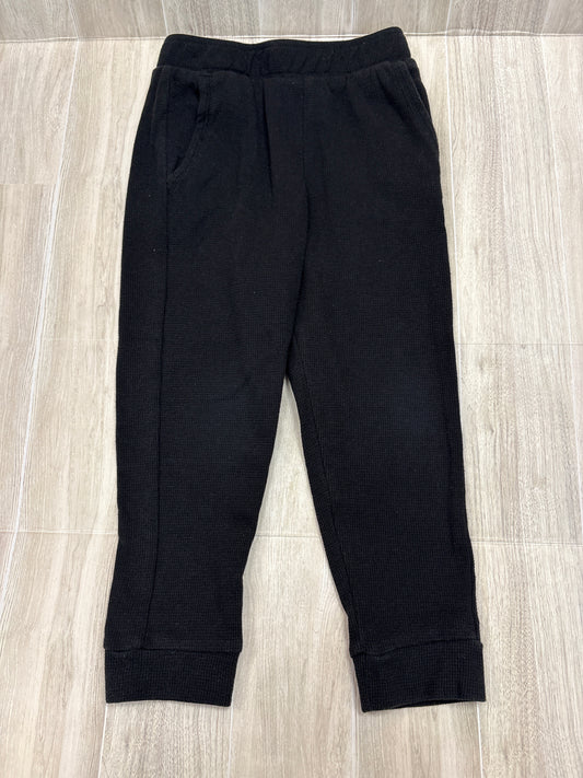 5T Black Waffle Knit Jogger