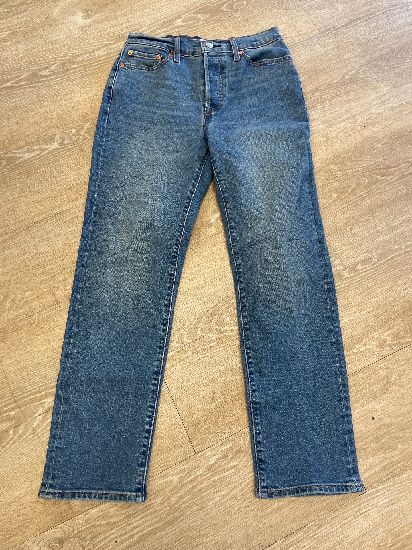 Womens 29 Levis Wedgie Straight Leg Button Fly Denim Pant
