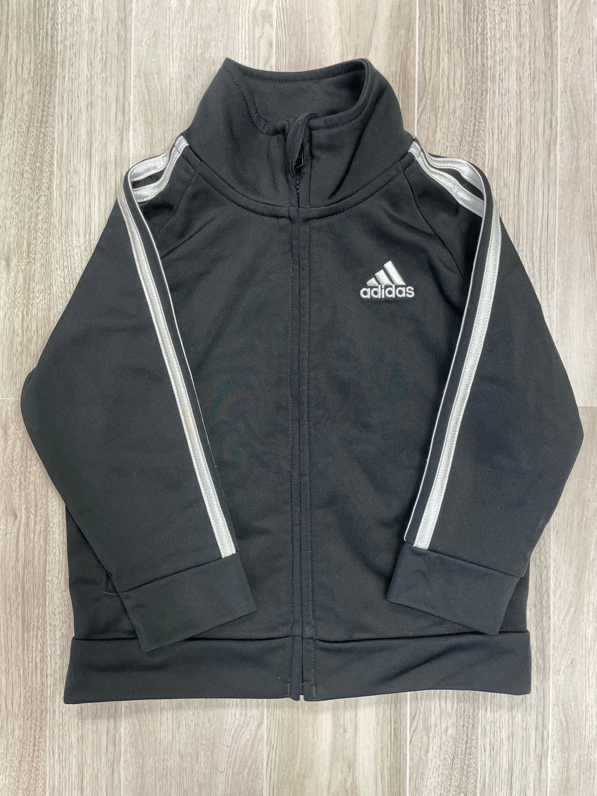 12m Adidas Black/White Zip Up Jacket