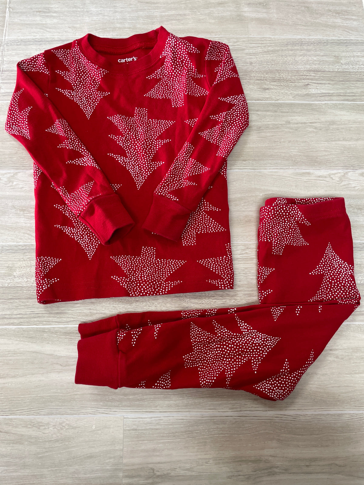 24m Red Trees 2 Piece Pajama Set