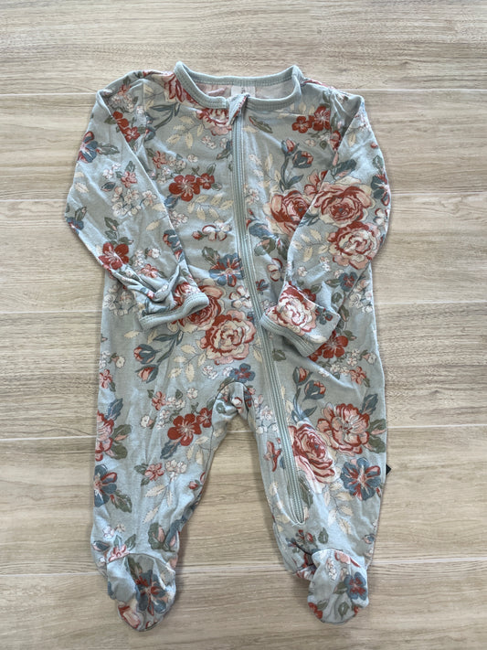 Newborn Light Blue Floral Pajama