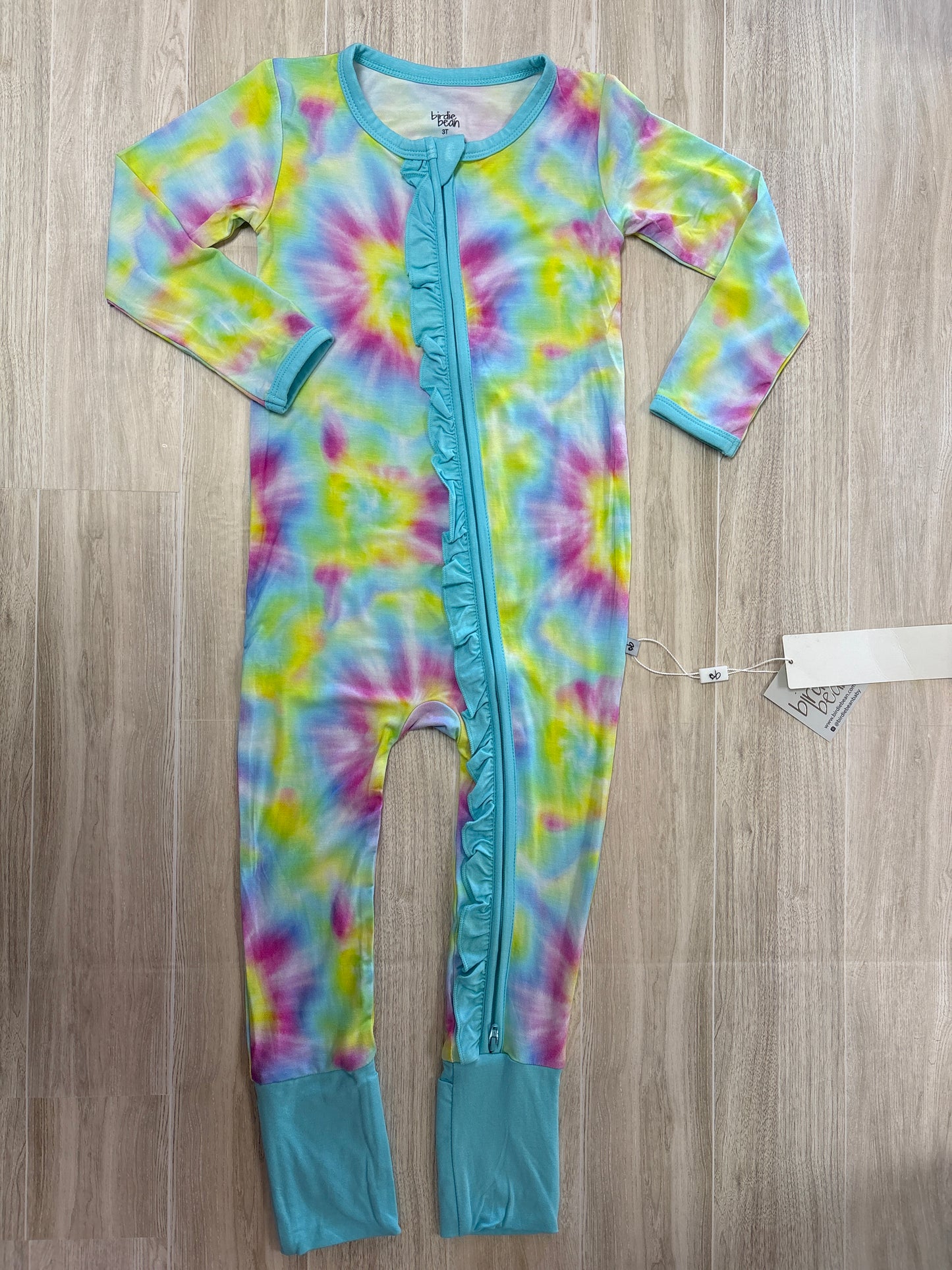 3T NWT Birdie Bean Pastel Tye Dyed Pajama