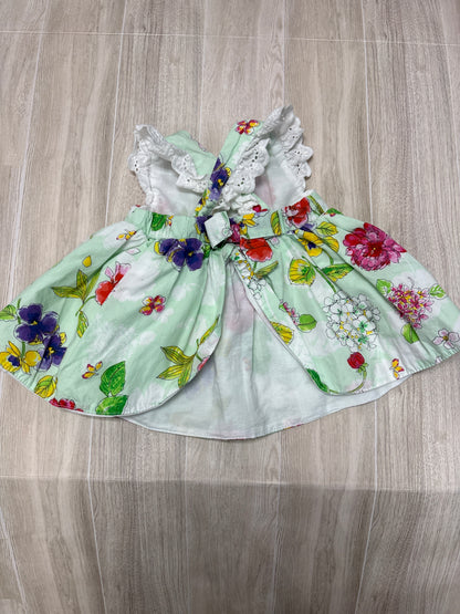 9m Green Floral Dress