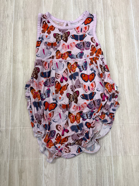 12-18m Little Sleepies Purple Butterfly Ruffle Onesie