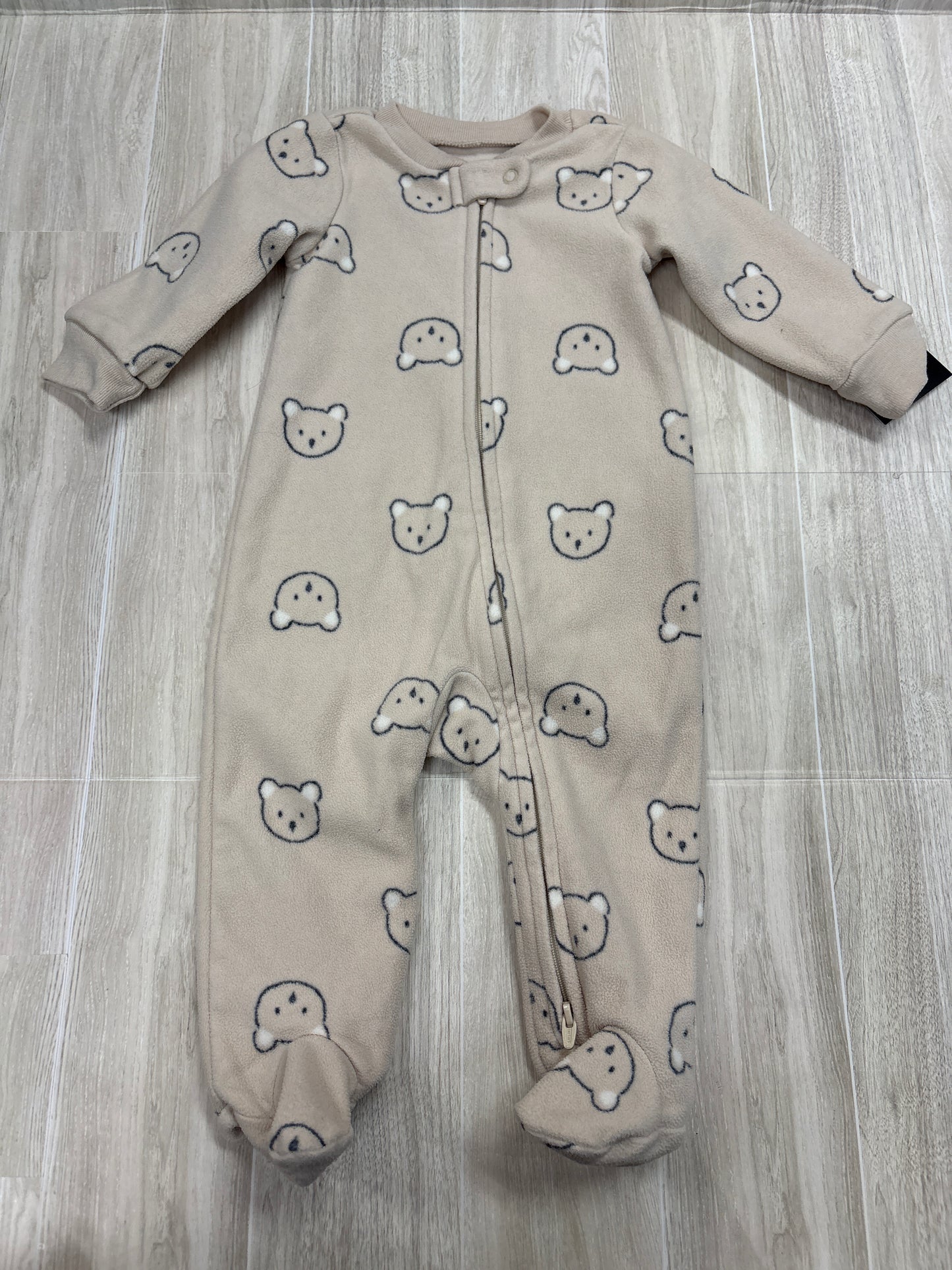 6m Cream Bear Fleece Pajama