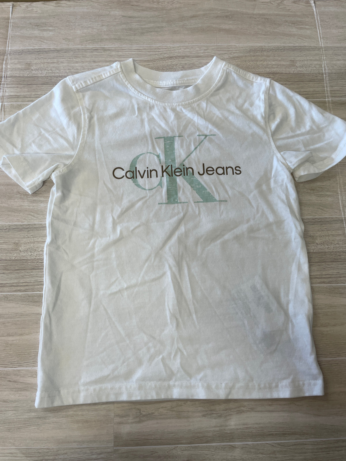 6 White Calvin Klein Graphic Tee