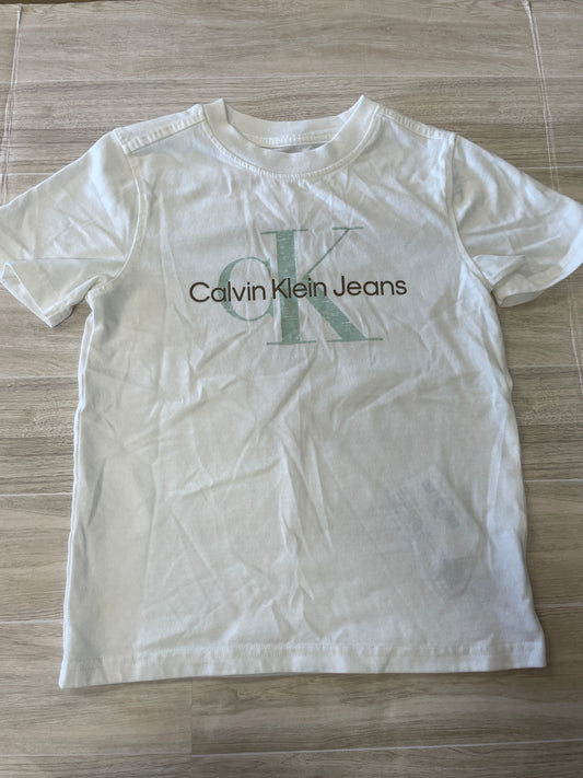 6 White Calvin Klein Graphic Tee