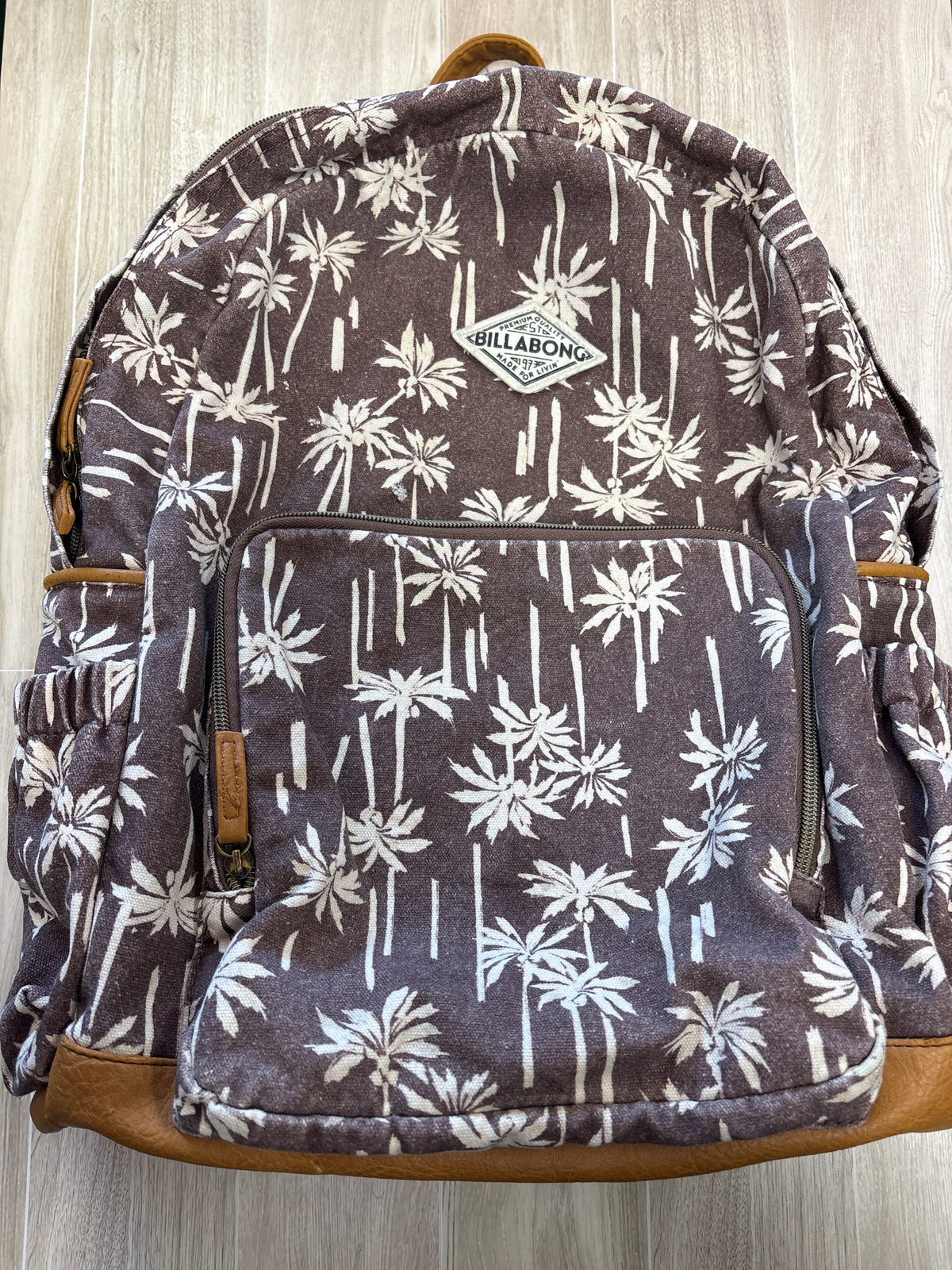 Billabong Brown Palm Tree Backpack - Blemish