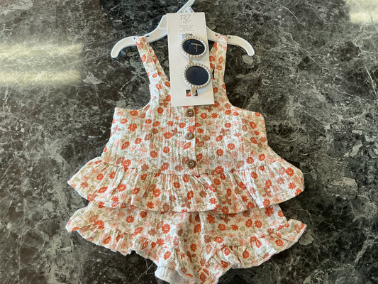 NWT 12m Rachel Zoe Floral 3 Piece Set