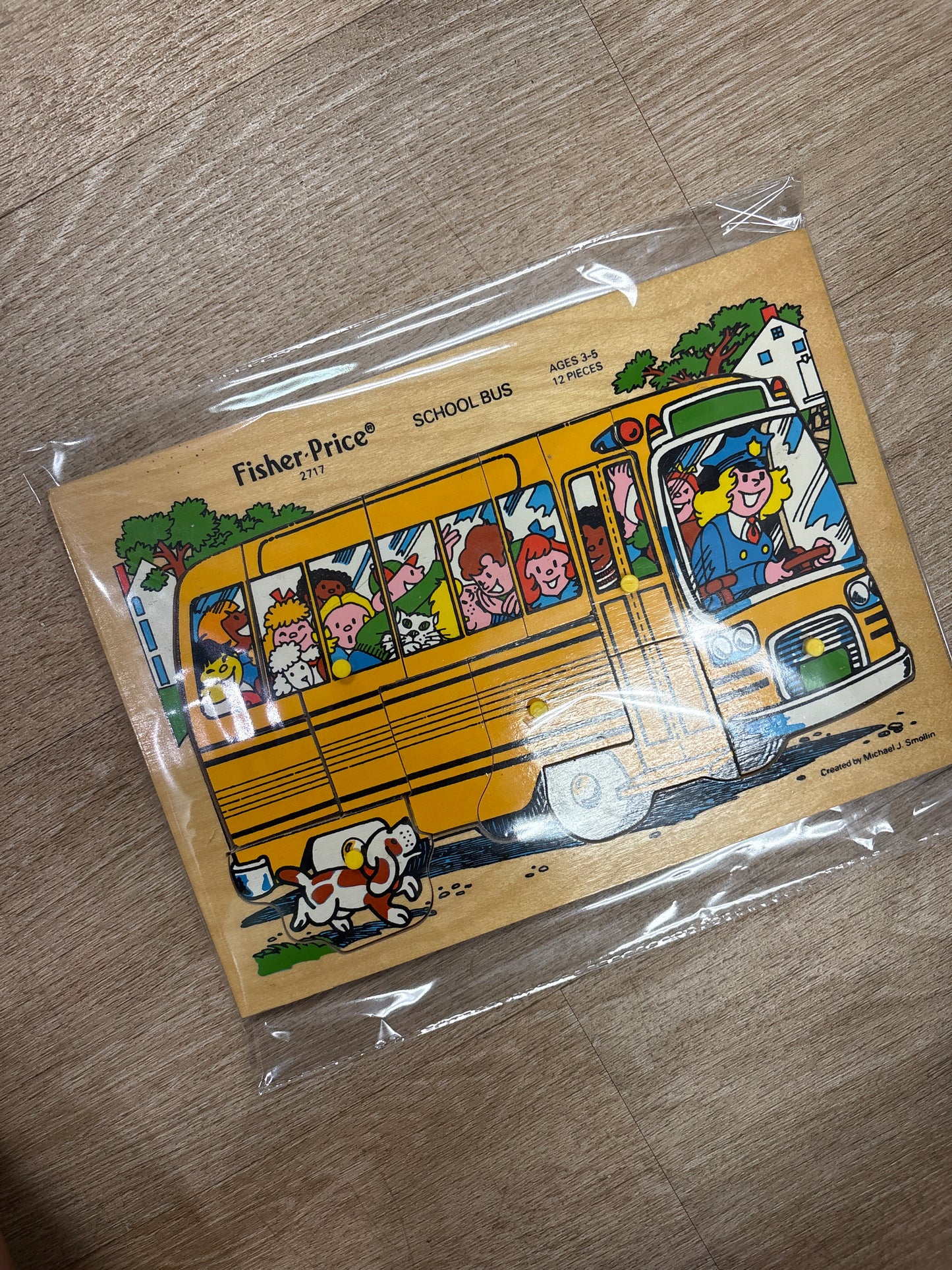 Vintage Fisher Price Bus Puzzle