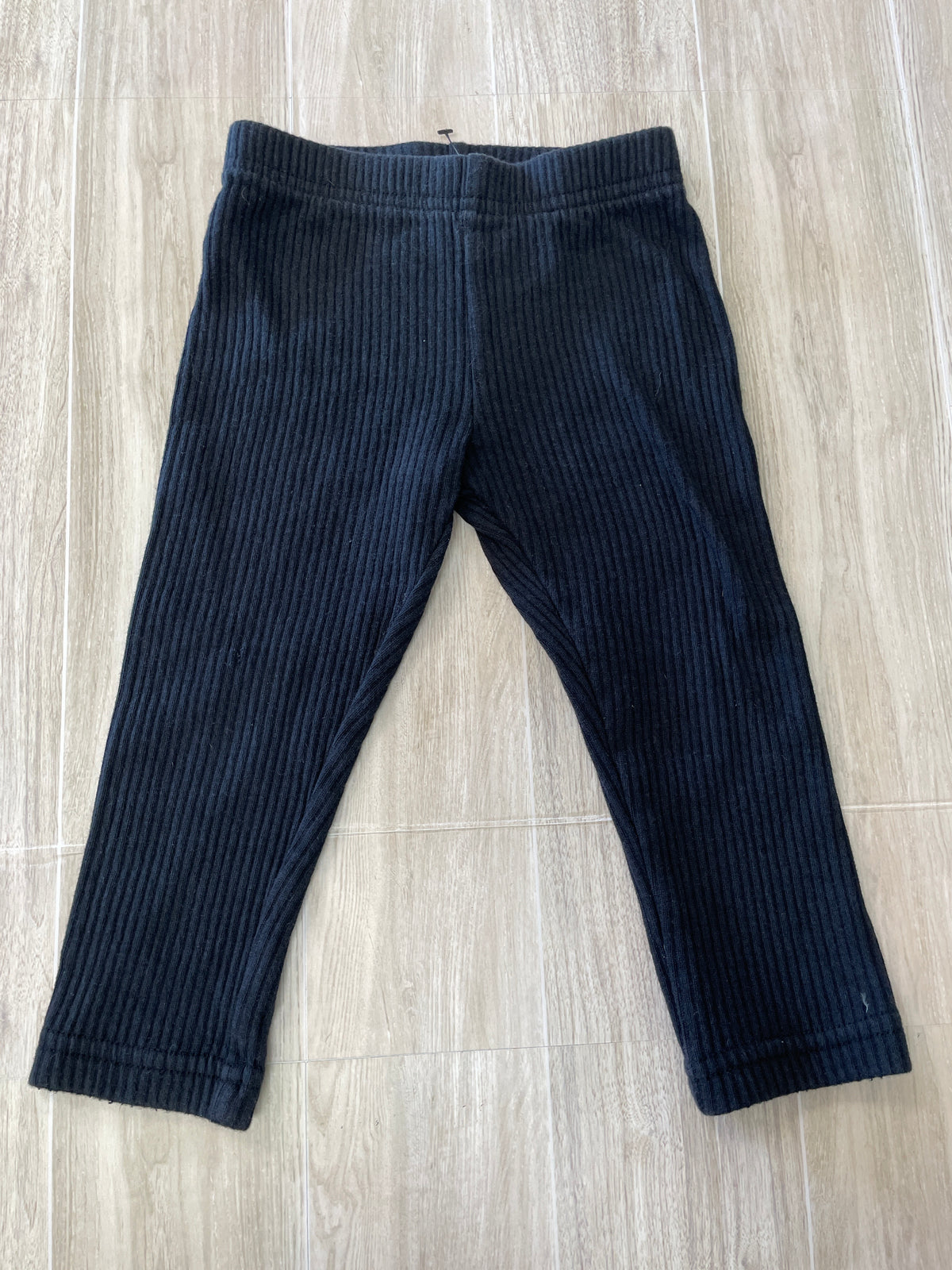 2t Black Ribbed Legging