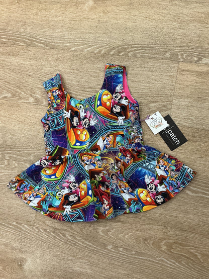 NWT Handmade 4T Disney Character Rides Twirl Tank