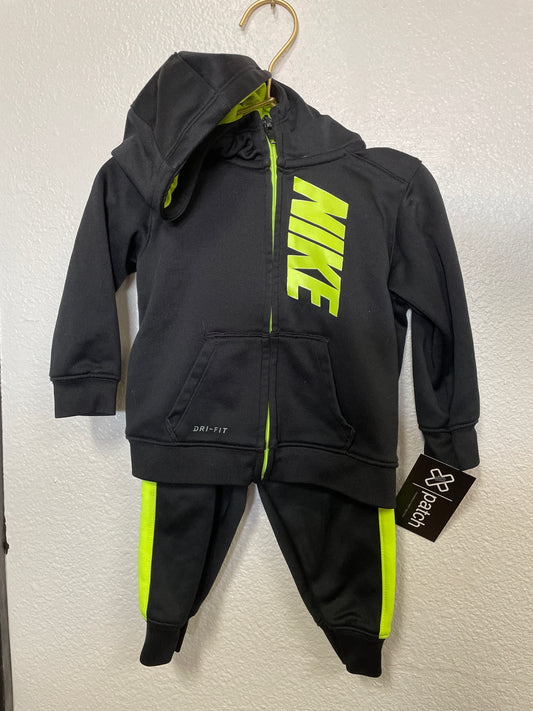 18m Black/Green Nike Tracksuit