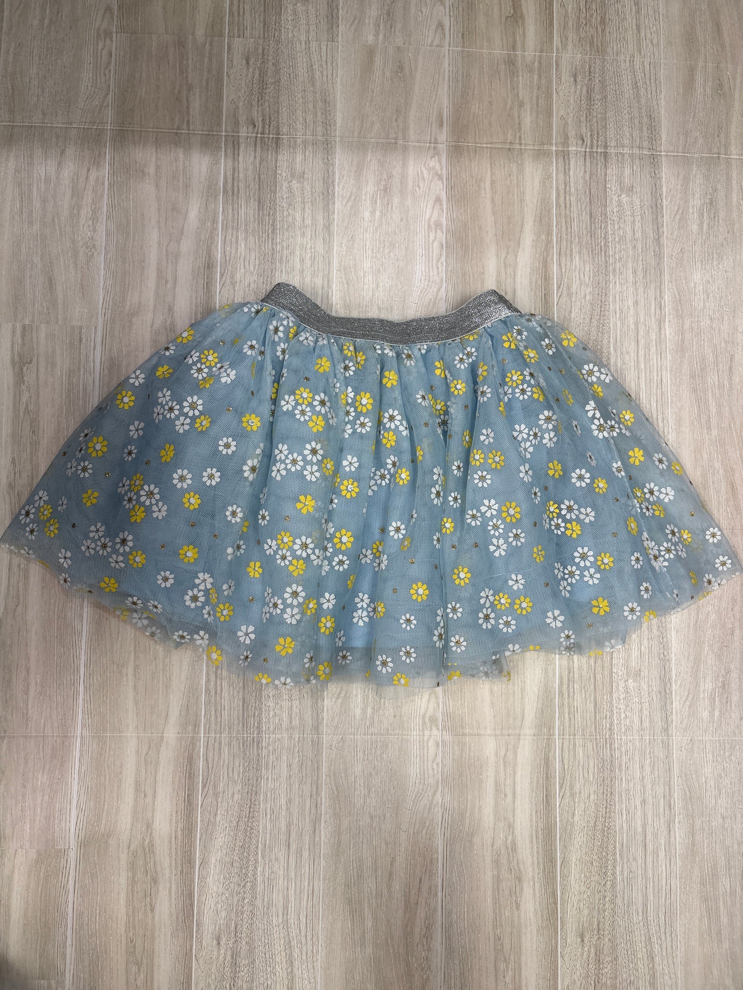 4T Blue Floral Tutu