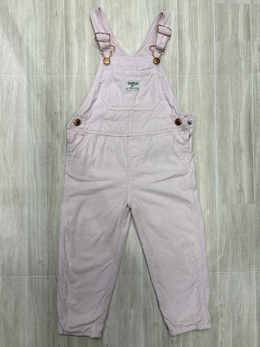 3T OshKosh Light Pink Corduroy Overalls
