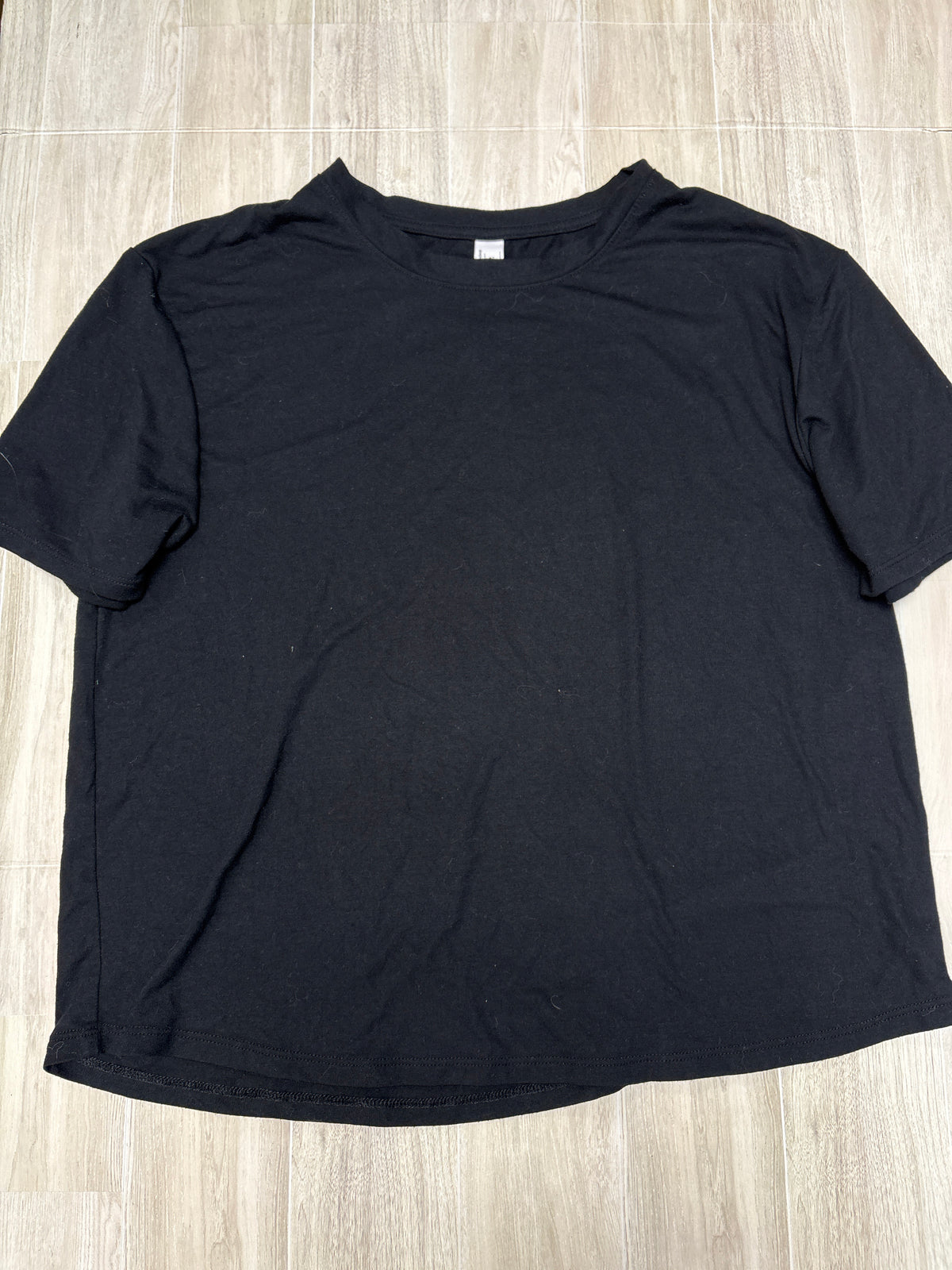 Womens Large Black Flowy Tee