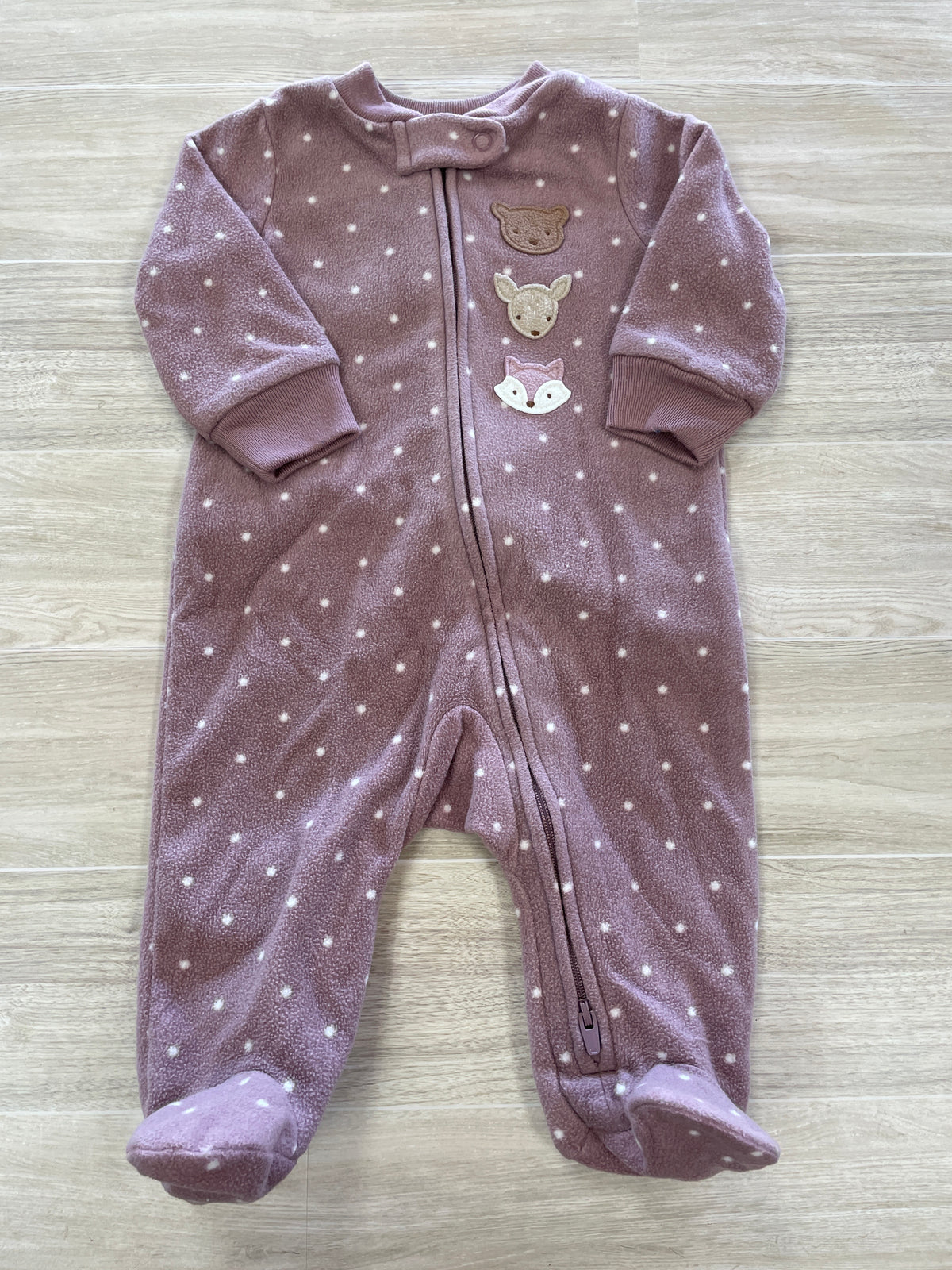 3m Purple Dotted Fox Pajama