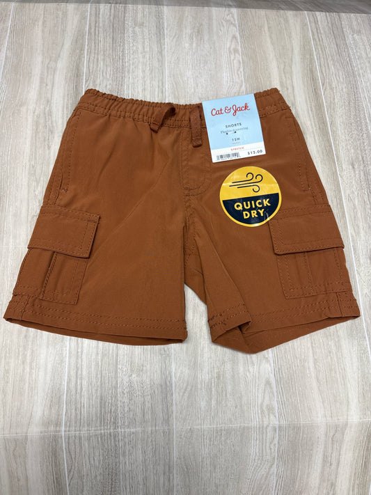 NWT 12m Rust Quick Dry Cargo Shorts