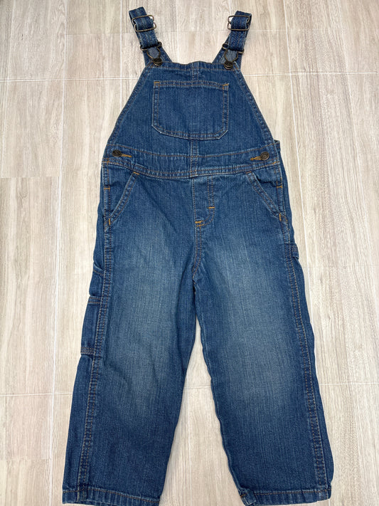 3T Wrangler Medium Wash Denim Overalls