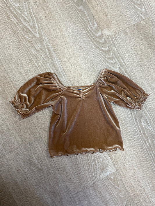 18-24m Brown Velour Top