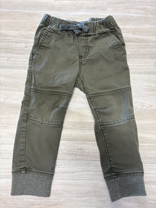 2T Olive Reinforced Knee Jogger Pant