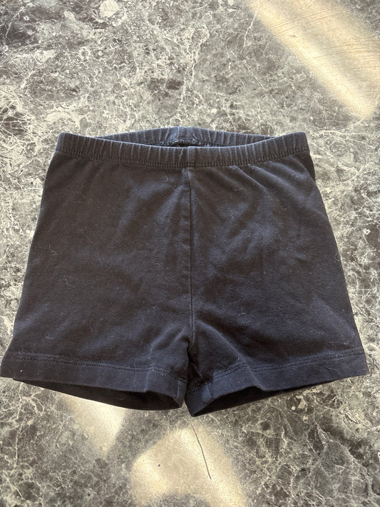3T Black Biker Shorts