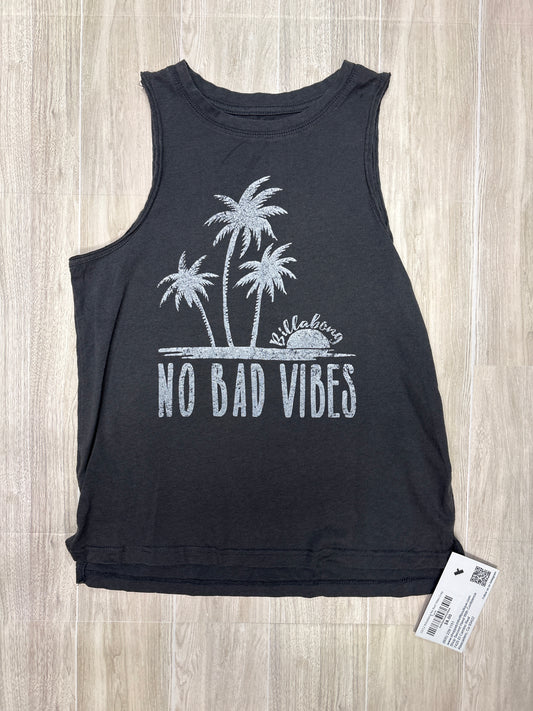 10/12 Billabong No Bad Vibes Grey Tank