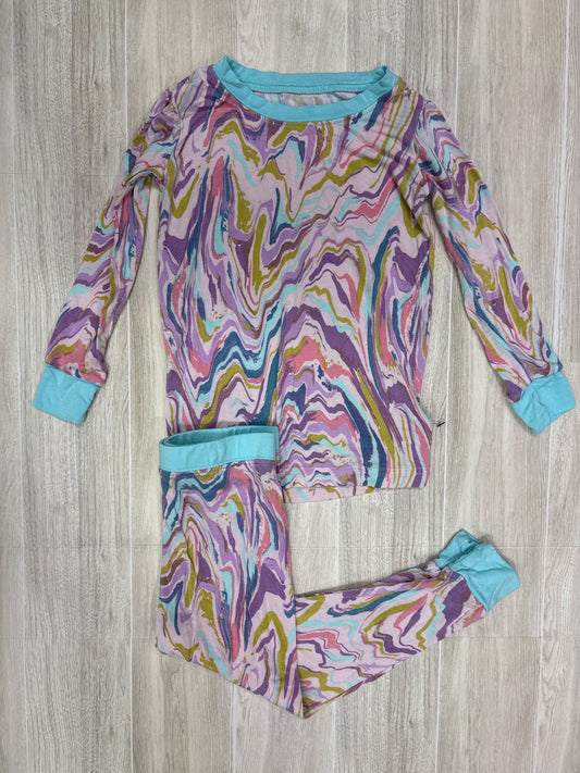 18-24m Little Sleepies Pastel Multi Marbled 2 Piece Lounge Set