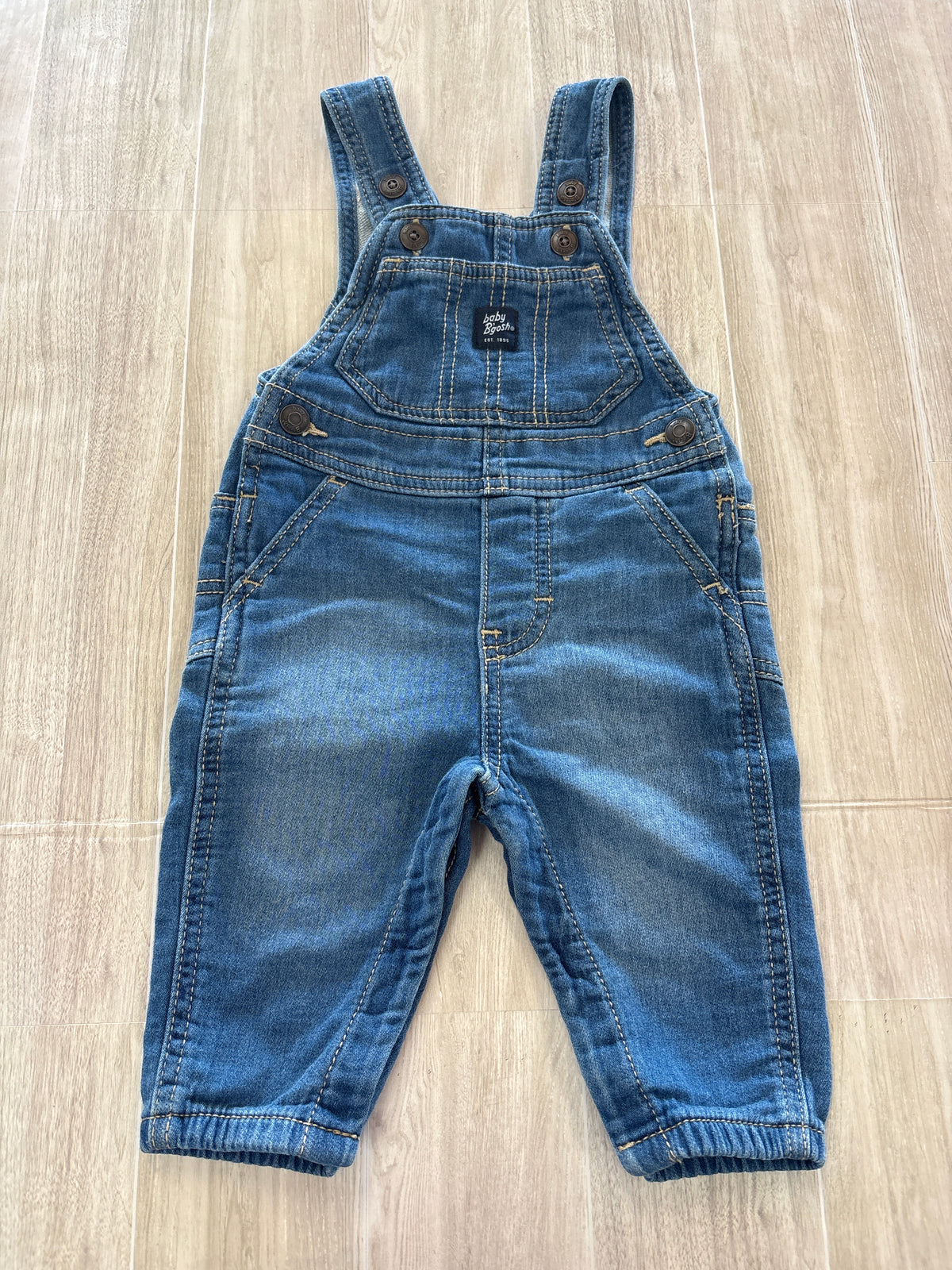 6m Baby Bgosh Soft Denim Overalls
