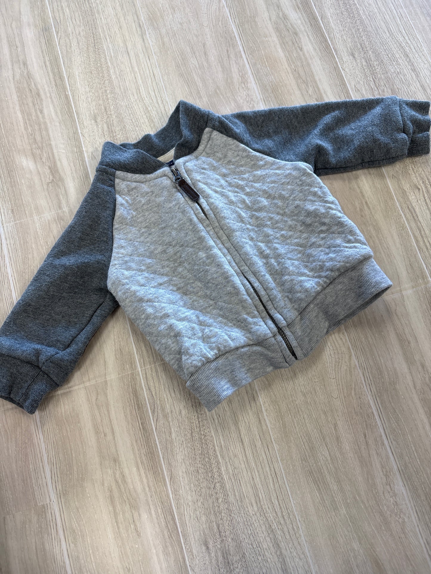 3-6m Janie + Jack Grey Quilted Jacket
