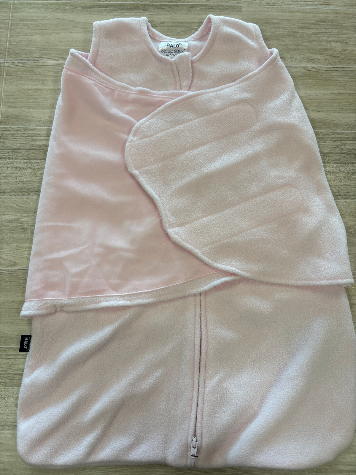 0-3m Light Pink Fleece Sleepsack