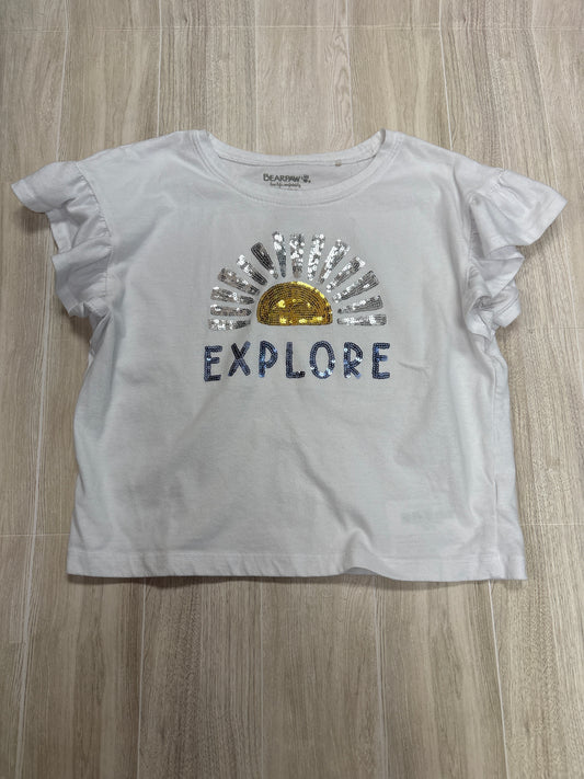 7/8 Bearpaw White Explore Graphic - Blemish