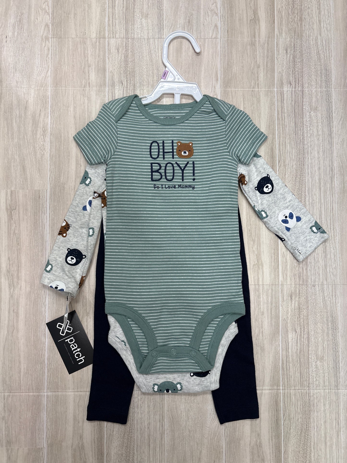 NWT 9m Onesie + Legging 3 Piece Set
