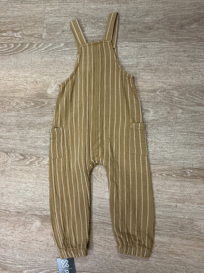 18m Mustard Striped Overall Dress