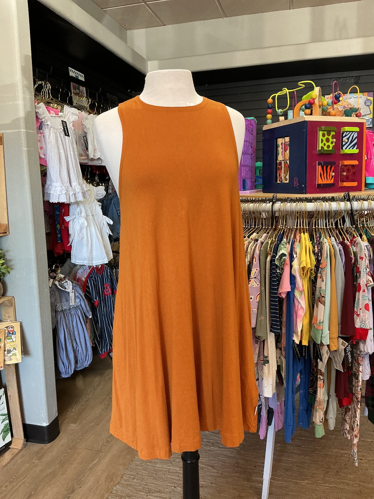 Womens XS RVCA Tank Dress - Rust