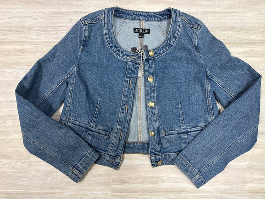 Womens Medium J Crew Denim Gold Button Jacket