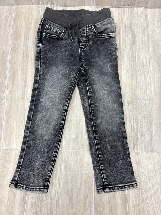 4T Black Acid Wash Pull On Skinny Denim