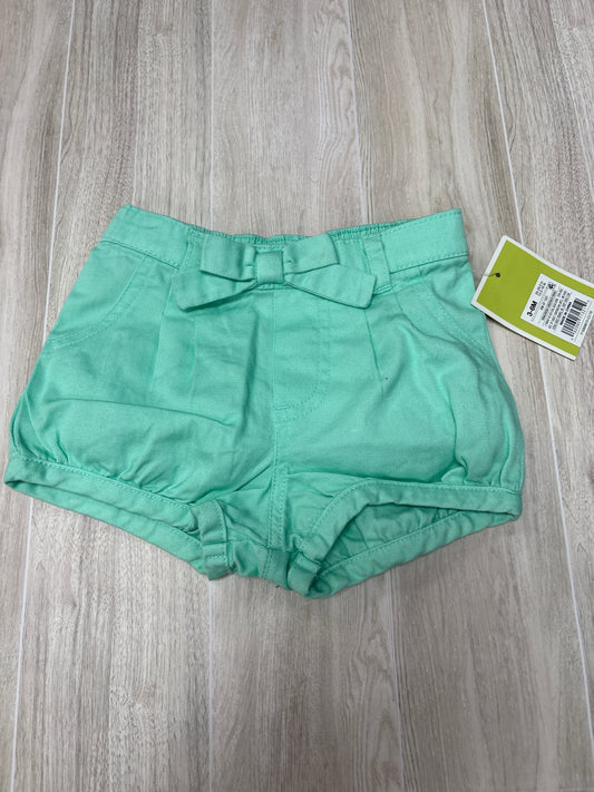 NWT 3-6m Mint Bloomer Shorts With Bow