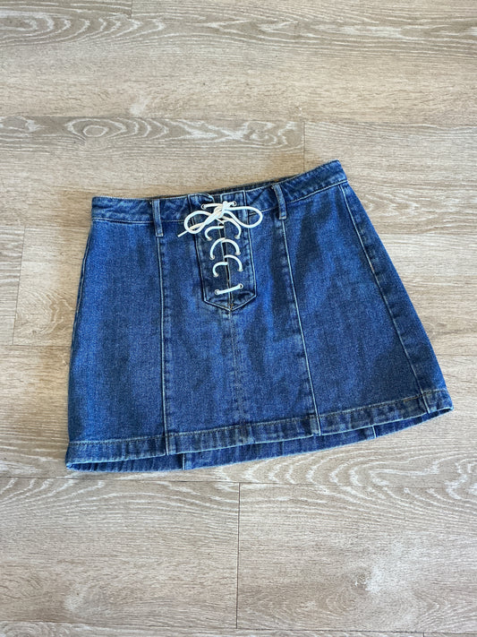 Womens 26 Kendall & Kylie Front Tie Denim Skirt