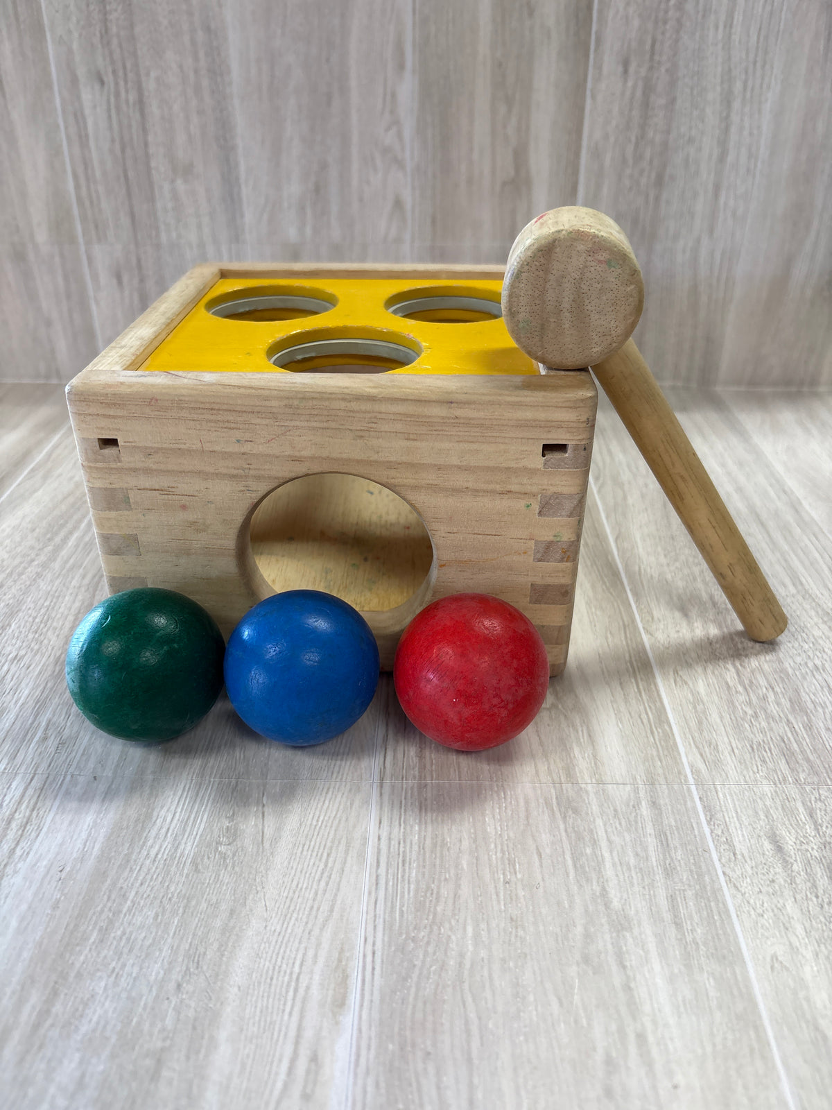 Toy - Plan Toys Wooden Ball Hammer Box