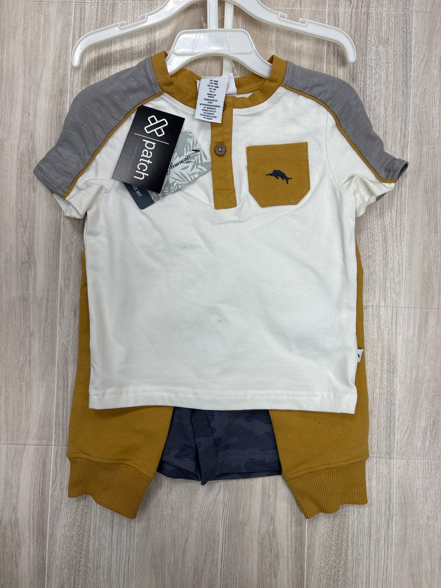NWT 18m Tommy Bahama 3 Piece Graphic Tee + Shorts + Jogger Set