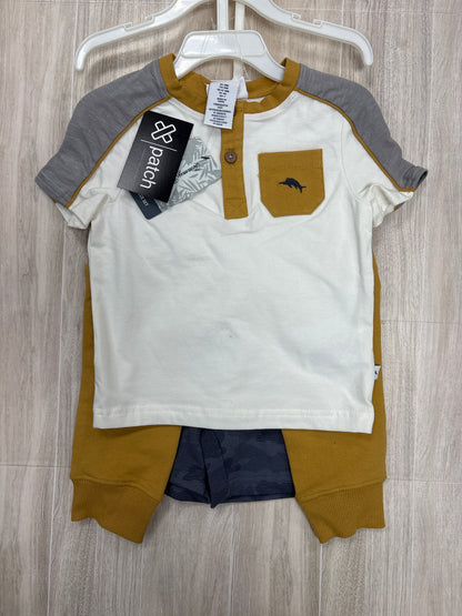 NWT 18m Tommy Bahama 3 Piece Graphic Tee + Shorts + Jogger Set