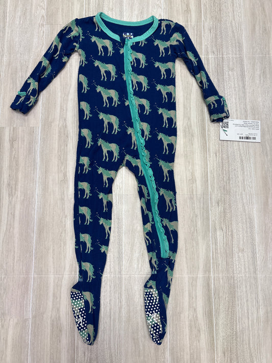 12-18m Kickee Pants Unicorn Pajama Romper