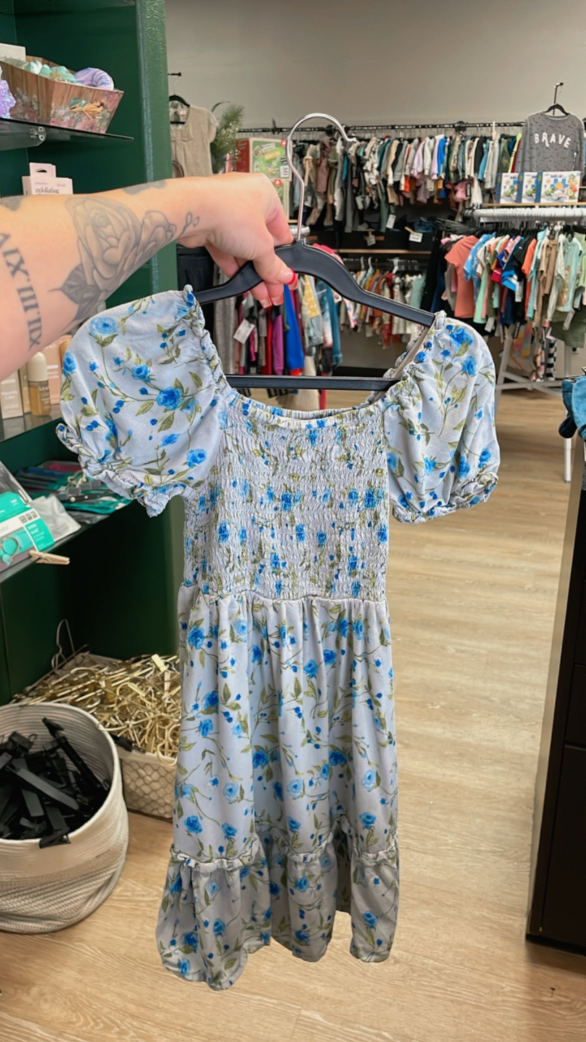 5/6 Blue Floral Dress