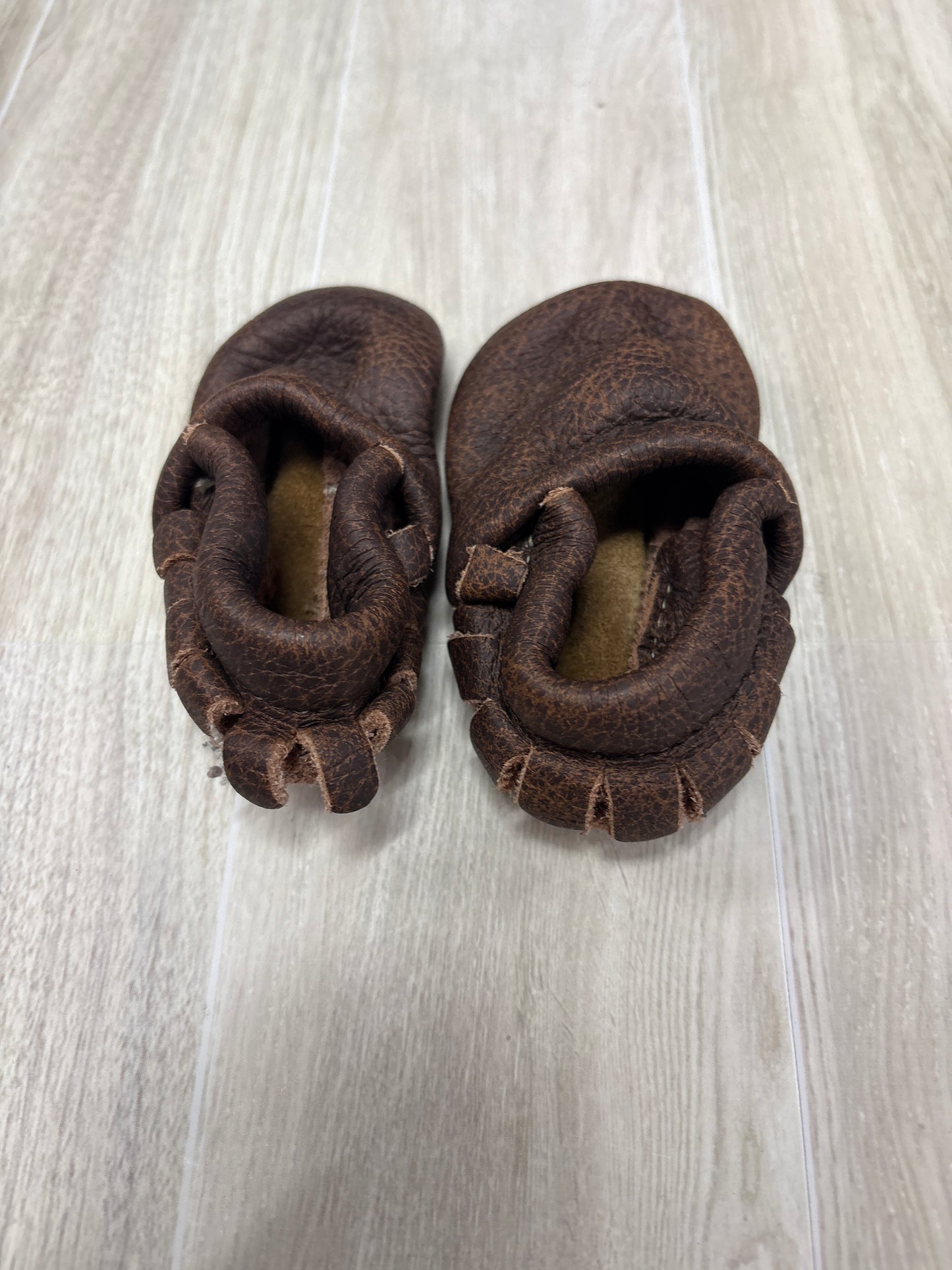 Infant Leather Fringe Slippers