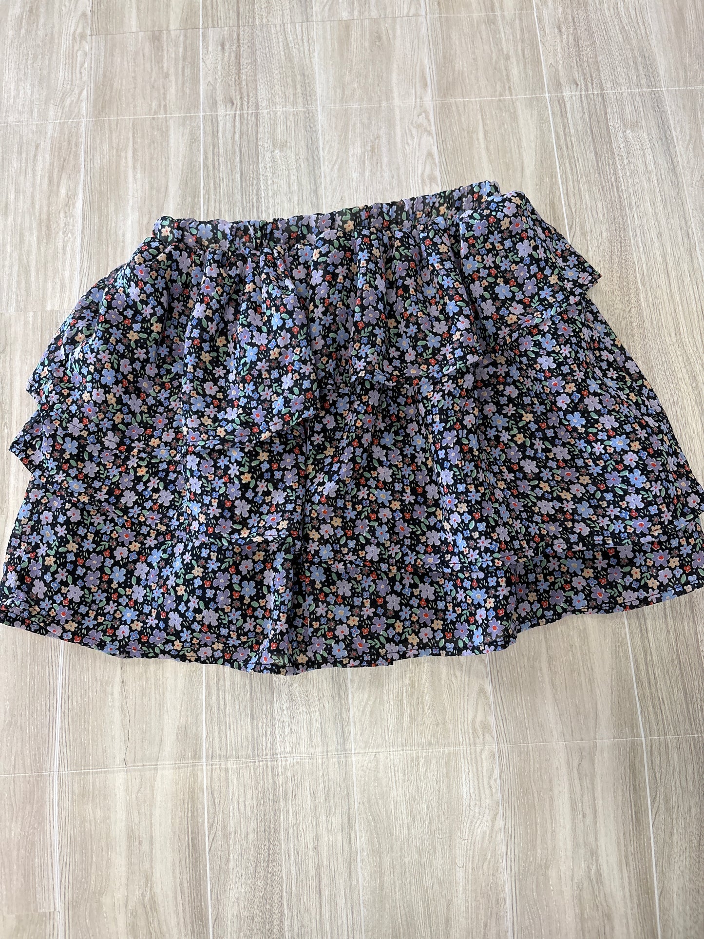 5T Purple Floral Twirl Skirt