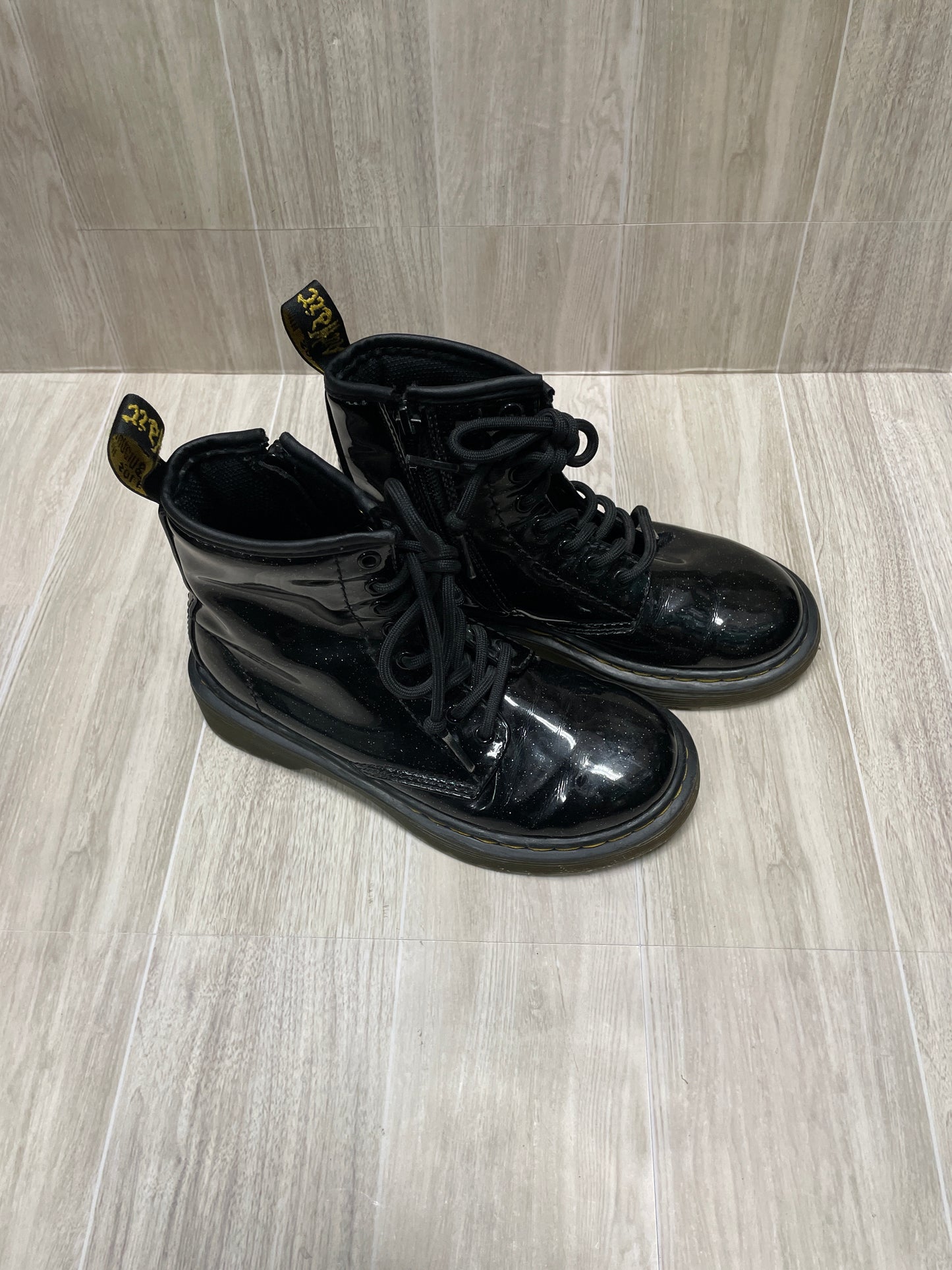 13cc Dr Marten Balck Glitter Boots