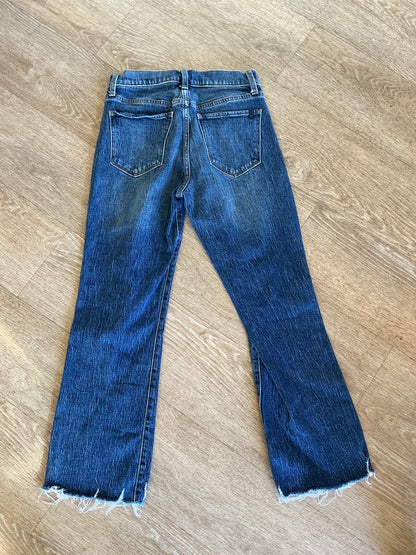 Womens 26 High Rise Bootcut Denim Pants