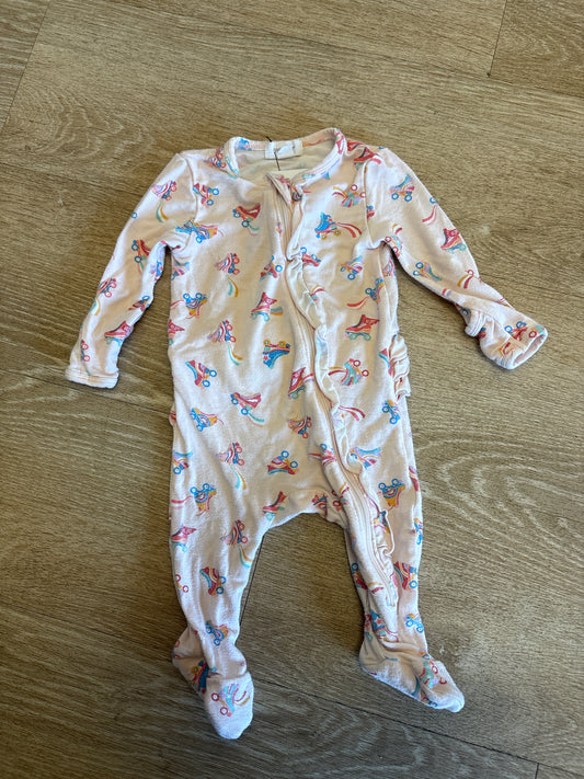 0-3m Angel Dear Retro Roller Skates Pajama