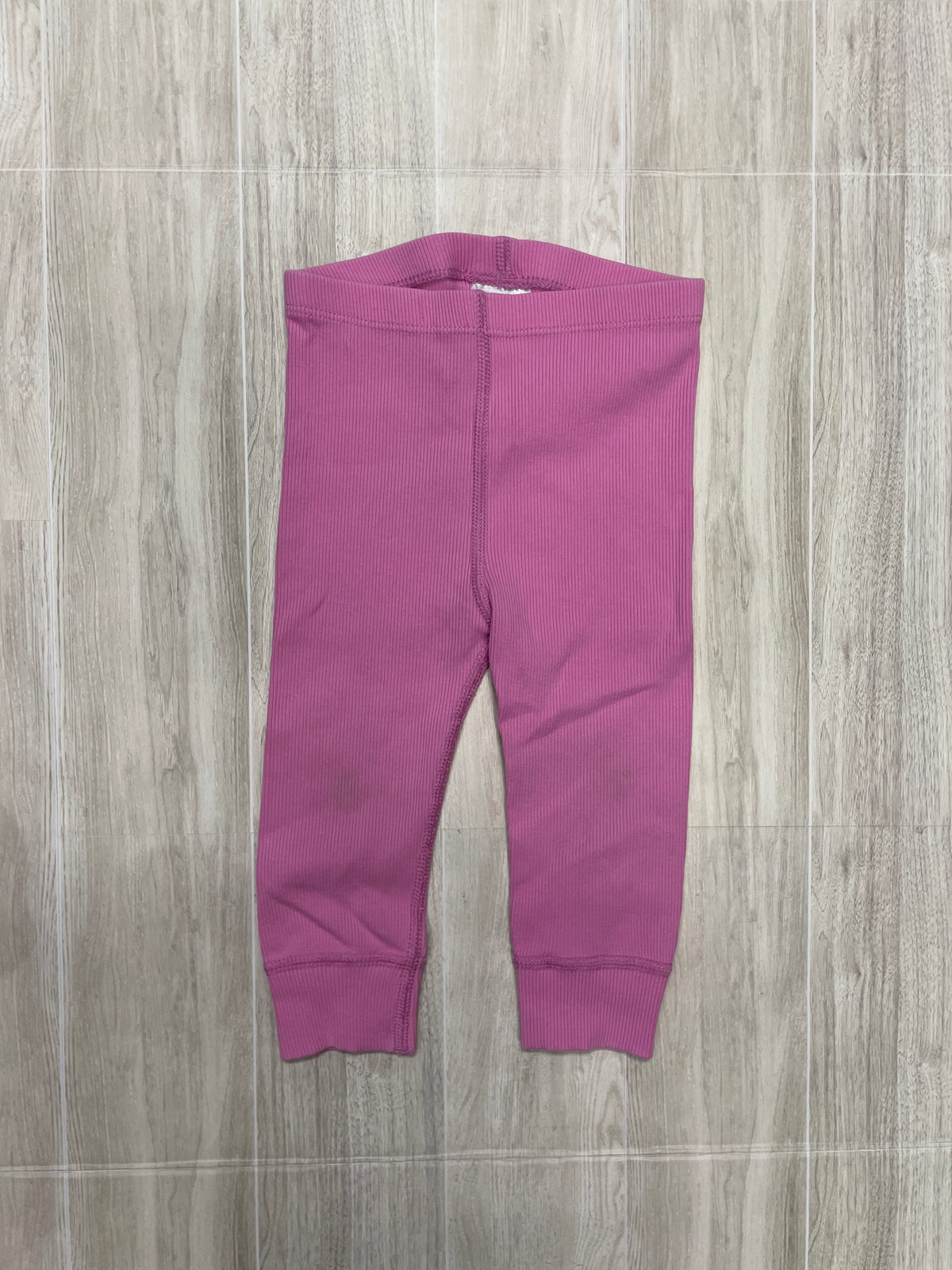 18-24m Hanna Anderson Pink Ribbed Legging - Blemish